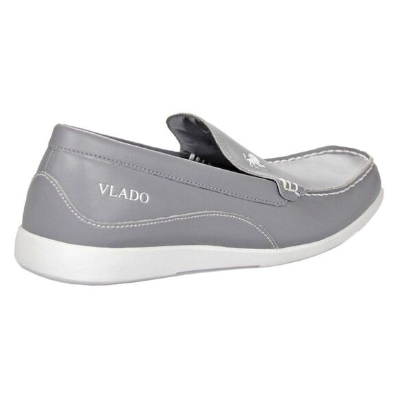 Men’s Grey Leather Loafers | Casual SlipOn Driving Shoes Urban Shoes Style Sz7 main image 4